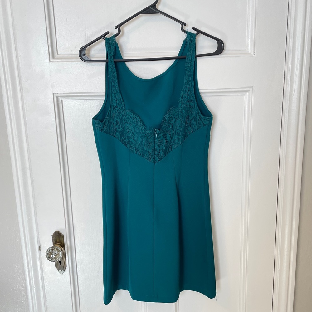 Teal cocktail dress